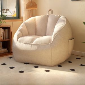 Lazy Sofa Bed Single Person Bean Bag for Bedroom Balcony Daybed Tatami Casual Lounger Modern Simple Style Non-Customizable