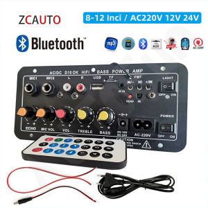 ZCAUTO untuk 8-12 inch speaker AC 220V 12V 24V Bluetooth digital amplifier stereo suara ganda subwoofer dukungan USB TF remote control penguat daya Hi-Fi