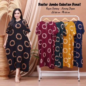 DASTER JUMBO BUSUI LD 120 KANCING DEPAN BAHAN RAYON ADEM TERLARIS