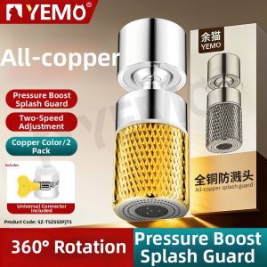 YEMO | Splash-Proof All Copper Kitchen Faucet Omni-Directional
