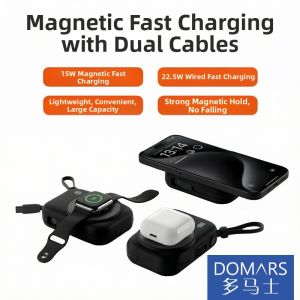 Domars | Customizable LOGO No-Scan Charging Station Pod for Multiple Phones 3 Units