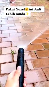 Semprotan Air Warna Hitam Spray Kepala Water Stream Hose Nozzle Motor Mobil