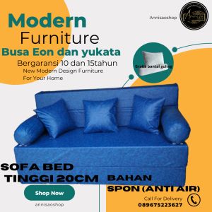 Sofa bed inoac/Kasur busa inoac eon dan yukata tinggi 20cm bergaransi 10dan15th gratis bantal guling