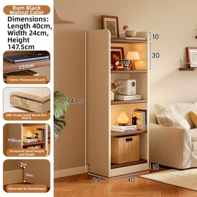 Eco-Friendly Wood Multi-Layer Wall Bookshelf