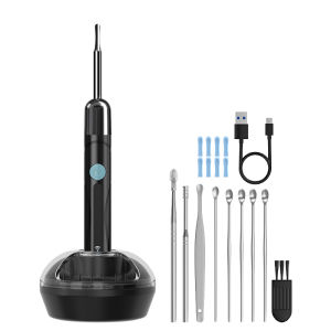 4.2mm Visual Wireless Ear Scope 1080P for IOS/Android Ear Picker WiFi Endoscope Otoscope with Ear Spoon Base for Ear Wax Clean