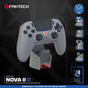 Fantech | FANTECH NOVA IID WGP16D Wireless Game Controller for PS5 Hall Joystick and Trigger Built-in Gyro Sensor and Speaker Gamepad