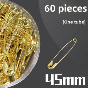 Vintage Metal Safety Pin Tailors Pin Clothing Store Tag Hanging Clip Metal Badge Locking Backward S-Shaped Black Gold Silver