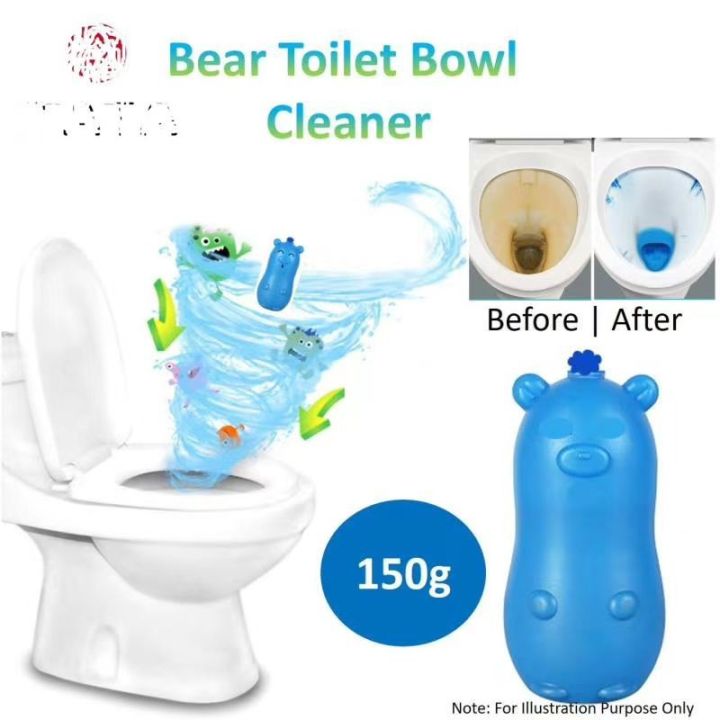 150gm Toilet Flush Toilet Bowl Cleaner Blue Grizzly Bear Cleaner