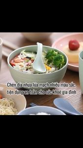 Bộ 10 Bát Chén Tô đựng thức ăn ST GROUP chất liệu lúa mạch tiện dụng nhiều size nhiều màu thân thiện với môi trường