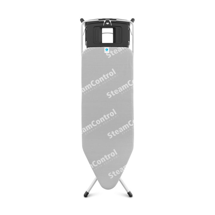 BRABANTIA Ironing Board with Aqua Bowl & Steam Generator Rest, C, 124x45cm - Made In Europe