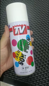 Chai Sơn Xịt Phủ Màu Trang Trí Bề Mặt Đa Năng (A200) Màu Trắng - Làm Mới Đồ Dùng Gia Đình Tiện Lợi (400ml)