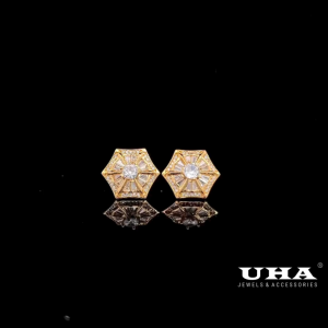 B1570 Bông tai nữ thiết kế đơn giản trẻ trung uha