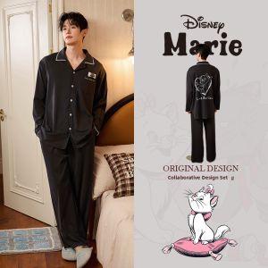 GONGDIE | Cotton Cartoony Sleepwear for Couples Long Sleeve