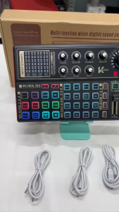 Sound Card K300 pro có phần mềm Auto TuneHát Karaoke-Livestream StreamHỗ trợ livestream 3 điện thoại
