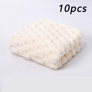10pcs Multicolored Microfiber Washcloth Ultra-Soft Absorbent Quick-Drying Lint-Free Easy to Hang for Bathroom