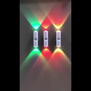 【G】Motion Sensor Night Light Gradient Color Led Toilet Night Light Bedroom Living Room Corridor Double-headed Wireless Wall Lamp