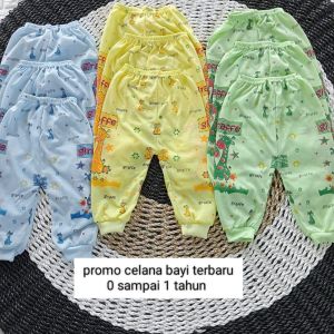 celana bayi panjang 0 sampai 12 bulan 1 lusin terbaru