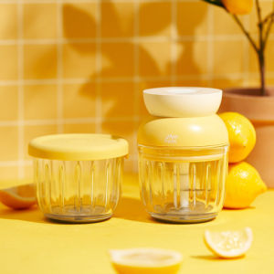 [Malang Honey] Jammuk เครื่องปั่นคู่กำลังไฟ 40W เหมาะสำหรับปริมาณอาหารเด็ก มาพร้อมโถแก้ว 2 ใบ