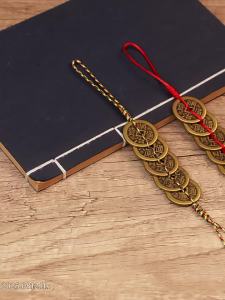 YOUYANTANG | Brass Five Emperor Coins and Gourd Charm