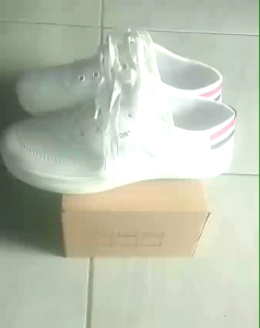 sepatu sendal slop wanita style shoes Korea sepatu antislip plaid shoes
