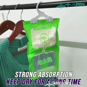 Indoor Closet Dehumidifier Bag Moisture Absorber Mildew Drying Agent Deodorizing Desiccant Penyerap Lembapan Hanging