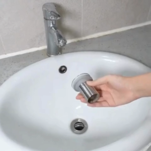 Xả Lavabo Nhựa Ruột Gà Màu Trắng Chống Hôi Thông Minh Loại Lật
