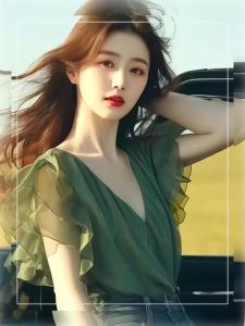 COD  Baju Mewah Istimewa Musim Panas Kemeja Tanpa Lengan Sifon Warna Hijau Rasa Reka Bentuk a Barat Lengan Daun Teratai  CNN