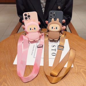 Honor X5b X6 X6a X6b X7 X7a X7b X7c X7d X8 X8a X8b X8c X9 X9a X9b X9c Smart 70 90 90 Lite 200 Lite 200 Pro 200 Smart 400 Lite 400 Pro 400 Smart labubu bag wallet TPU matte silicon soft case cover fon casing 拉布布手机壳