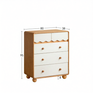 WEISHA | Tủ Quần Áo Trẻ Em Bằng Gỗ Màu Trắng