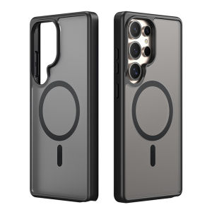 Dux Ducis | Magnetic Stand Transparent Matte Anti-Fingerprint Wireless Charging Case