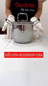 Nồi inox CHOCKMEN 1418283032cm nồi canh sâu lòng CHOCKMEN nồi thành cao nồi inox nấu canh