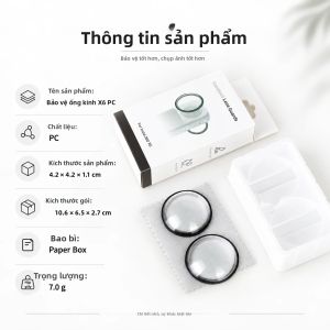 Insta360 X6 PC Gương Bảo Vệ Xoay Được Chống Trầy Xước Nắp Ống Kính Bảo Vệ Trong Suốt Bảo Vệ Phụ Kiện Máy Ảnh Cho Video Thể Thao