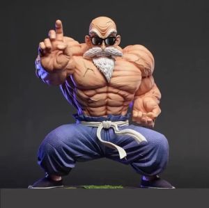 Bandai | 9cm Anime Dragon Ball Figure Goku Kame Sennin Figurine Muscle Master Roshi Model PVC Collection Desktop Action Figure Kid Gifts
