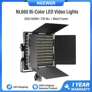 NEEWER NL660 Bi Color LED Video Light Dimmable 660 Beads Studio Panel Lights 3200-5600K CRI 96+ NL660