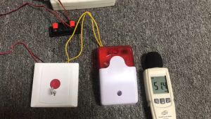 Còi đèn báo động báo cháy hộ dân cư - Còi hú + đèn nháy SOS cảnh báo 220V