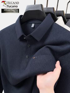 TUCANO | Jacquard Crafted Long Sleeve Slim Spring POLO Shirt