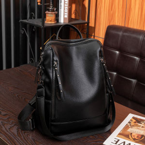 Versatile Large Capacity Mommy Bag Simple Stylish Ladies Backpack 2024 Korean Version New Bag Dual Shoulder Bag for Women