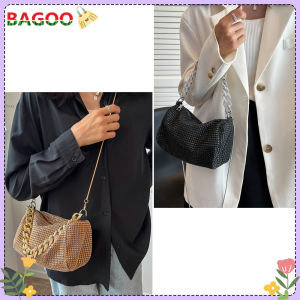 ผู้หญิงที่สง่างาม B Ling ผู้หญิงเงา R Hinestones หนาถุงห่วง C Rossbody Totes หญิงกระเป๋ากระเป๋าถือ ราคาประมาณ 1,500 บาท