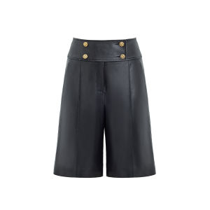 Oil Wax A-Grade Lamb Leather Straight Cut Midpants