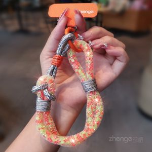 สร้อยข้อมือโทรศัพท์แบบถอดได้ สร้อยข้อมือเพชรประดับด้าย สร้อยข้อมือแบบใช้ได้สองทาง สร้อยคอแบบพกพา สร้อยข้อมือแบบมีด้ามจับสำหรับผู้หญิง ดีไซน์ใหม่