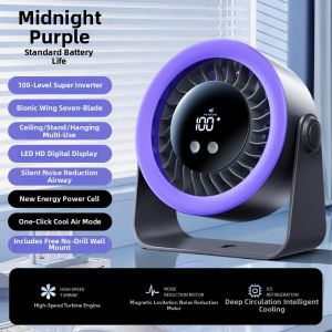 HOOYS | Quiet High-power Long-lasting Desk Fan