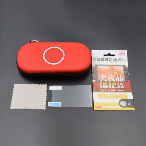 1Set For PSP 2000/3000 Game Console Hard EVA Protective Case Travel Storage Bag with HD Screen Protector