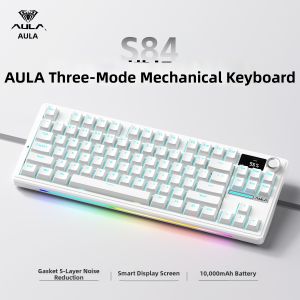 ESPORTS LIVNG MUSEUM | Three-mode Wireless Bluetooth Mechanical Keyboard Gaming and Office Customizable Hot-swappable