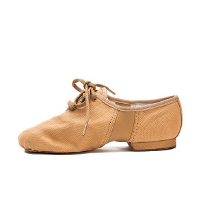 Sansha | Short Lace-up Canvas Dancing Shoes Leather Sole