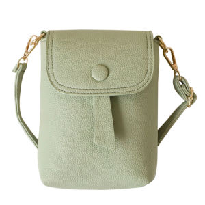 กระเป๋าใส่โทรศัพท์มือถือแบบสะพายข้างสำหรับผู้หญิง น้ำหนักเบา ขนาดเล็ก ทนทาน กระเป๋าสะพายไหล่สไตล์เกาหลี วัสดุ PU