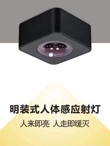 Đèn LED Cảm Ứng Thân Thiện Với Con Người Siêu Mỏng Lắp Trần Trần Cho Phòng Tắm Hành Lang Lối Vào Đèn LED Hình Vuông Đơn Chống Ánh Sáng Quá Mức