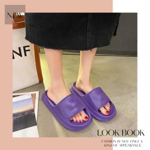 มาใหม่: รองเท้าแตะ สีพื้น รองเท้าพื้นนิ่ม สวมใส่สบาย ใส่หญิงที่บ้าน หรือที่ทำงานชิวสุดๆ 🦋