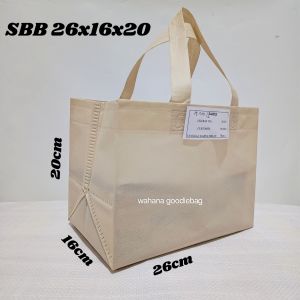 ~isi 12pcs~ Spundbond Bok Brownis 26x16x20 Goodie Bag kotak Snack/Bolu/cake