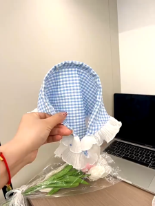 Easy To Wear Headband Scarf Integrated Triangle Scarf Square Scarf Pastoral Style Hair Accessory