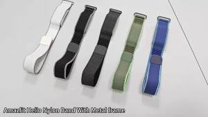 Adjustable nylon strap For Amazfit Helio strap Metal frame Wristband Bicep strap Sport replacement bandt For Amazfit Helio strap